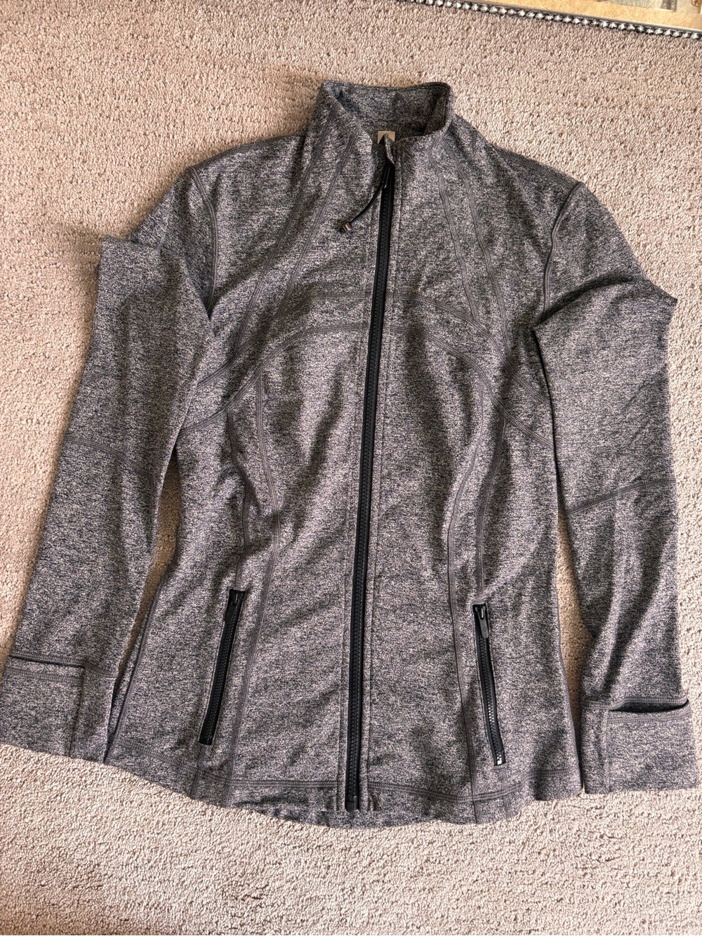 lululemon Heathered Gray Full-Zip Jacket